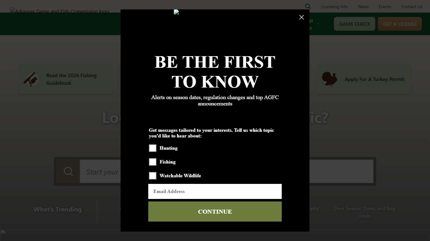 Arkansas Game and Fish Commission The Natural State Awaits