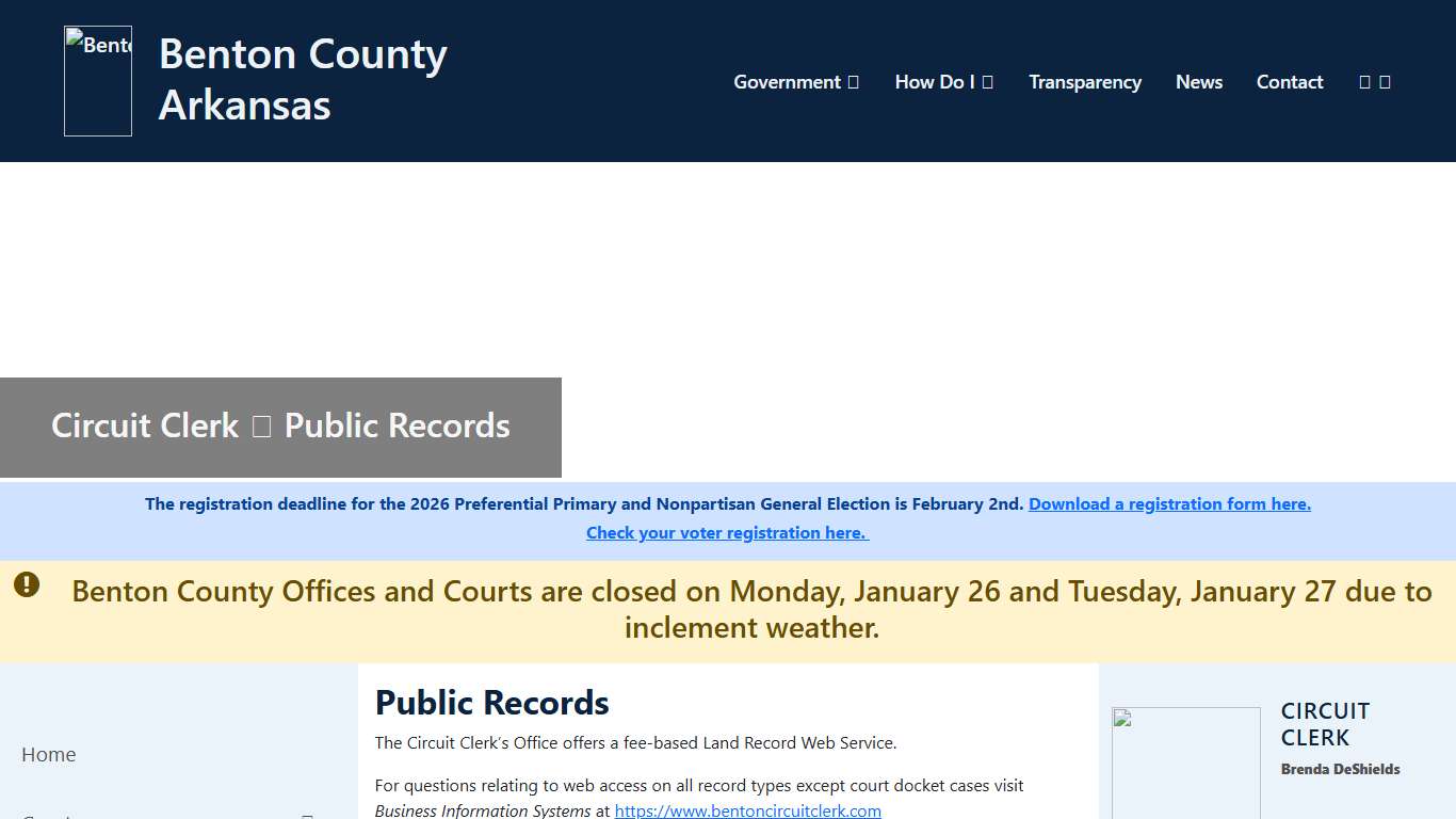 Public Records - Circuit Clerk